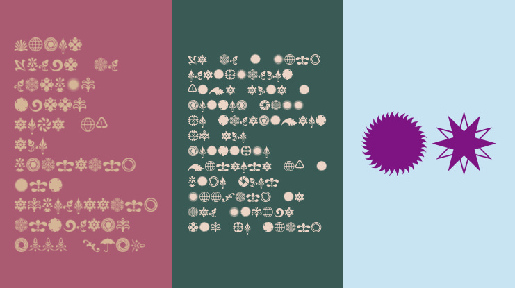 Cornucopia of Ornaments Four Font