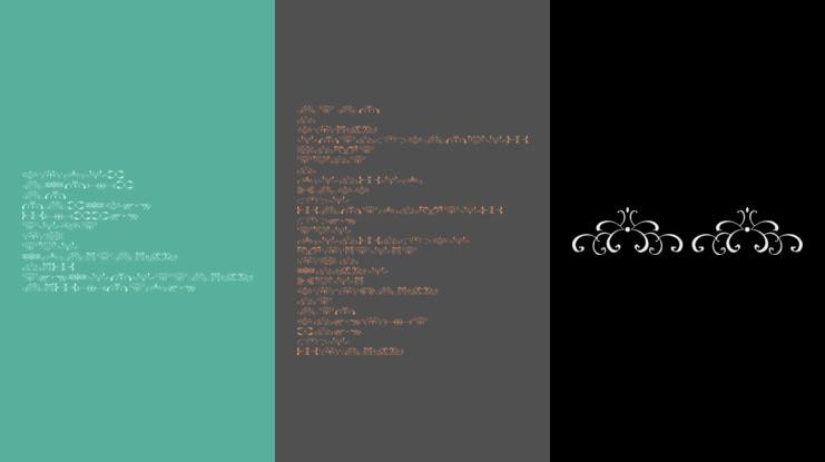 filigrees and ornaments ST Font