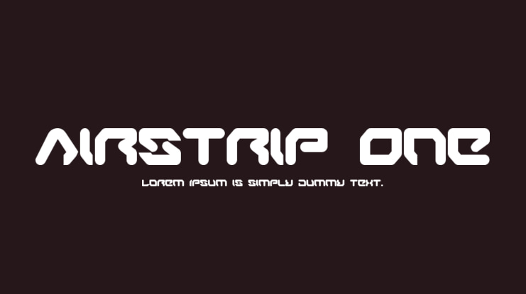 Airstrip One Font Family