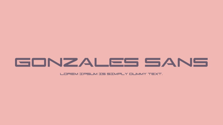 Gonzales Sans Font