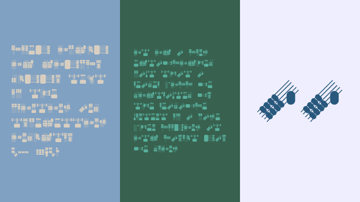 Lines and Objects Font