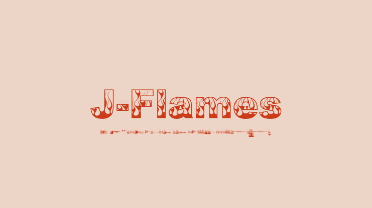 J-Flames Font