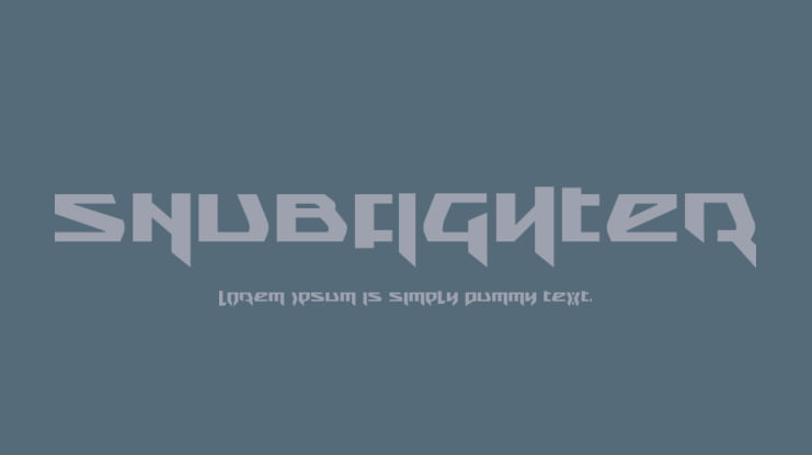 Snubfighter Font Family