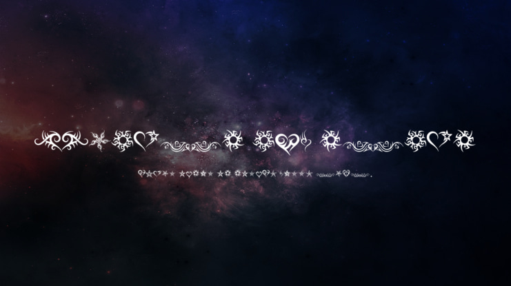 Hearts and Stars Font