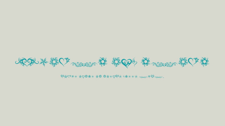 Hearts and Stars Font