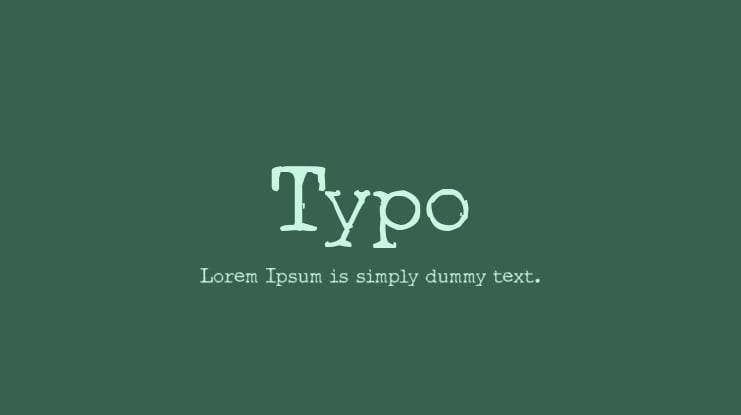 Typo Font