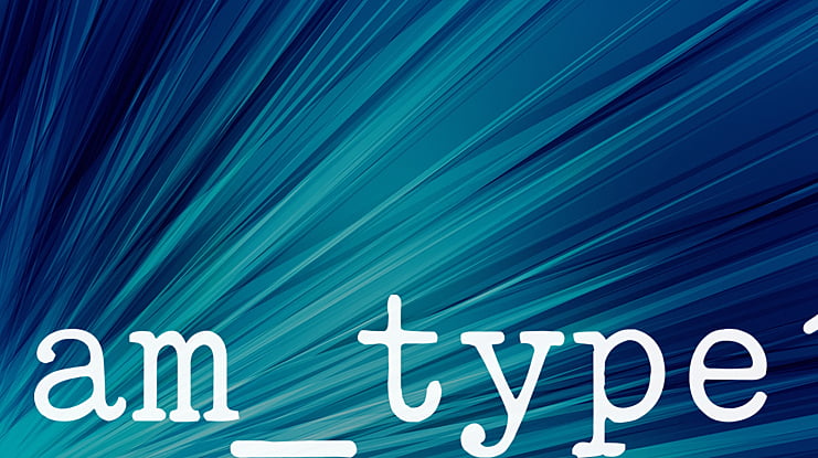 am_type1 Font