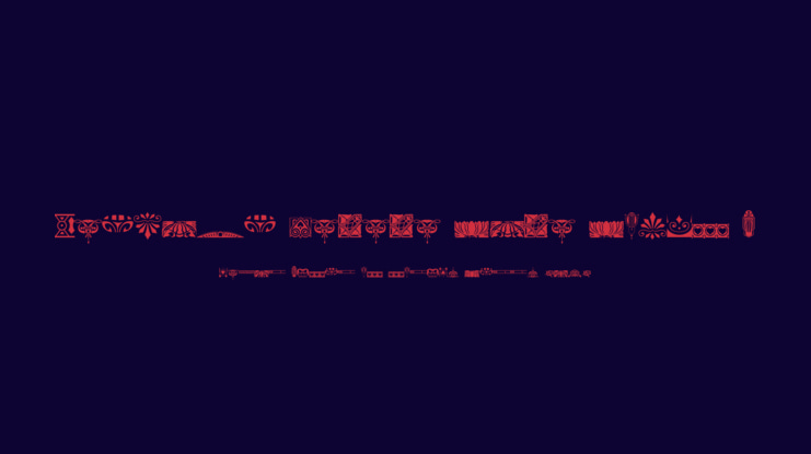 Nouveau Rococo Deco Dings I Font