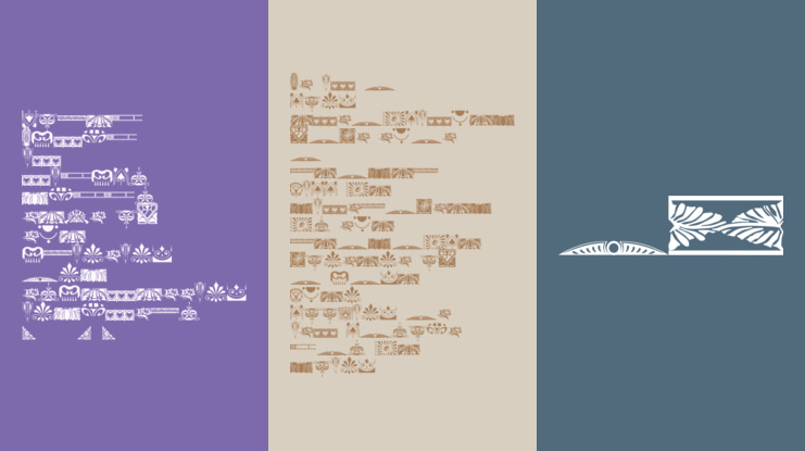 Nouveau Rococo Deco Dings I Font