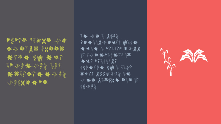 Crafters Flowers Font