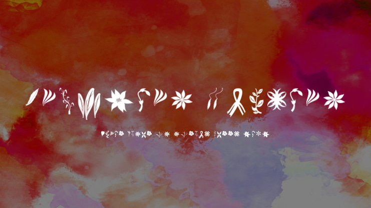 Crafters Flowers Font