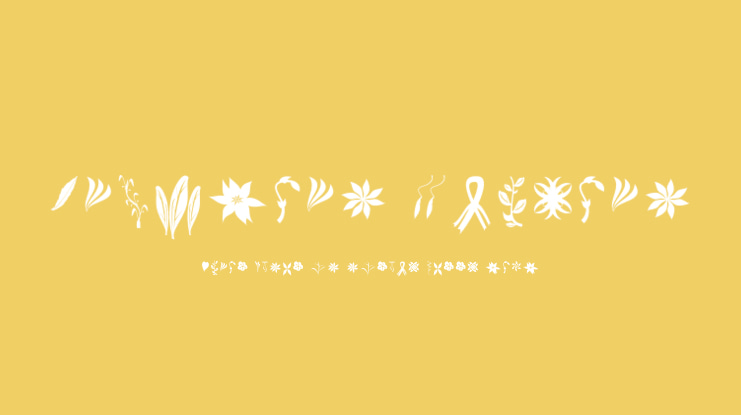 Crafters Flowers Font