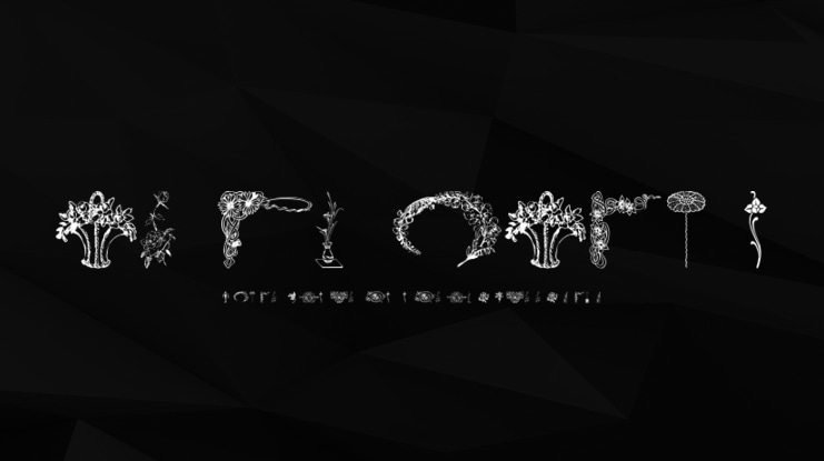 wmflowers3 Font Family