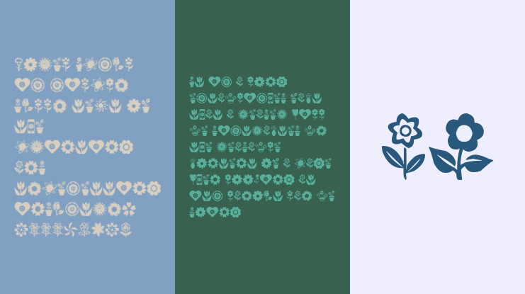 Flower Icons Font