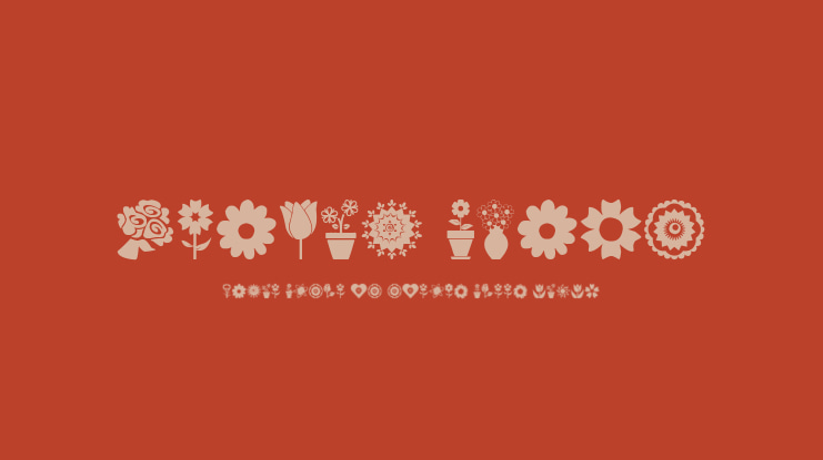 Flower Icons Font
