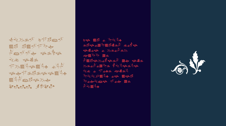 Rough Fleurons Free Font