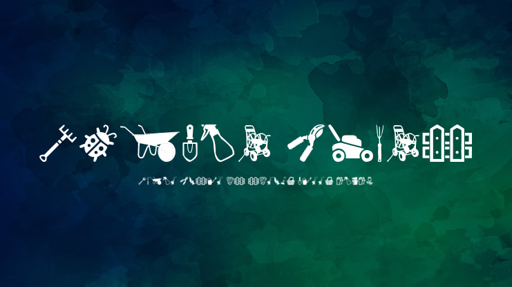 Garden Icons Font