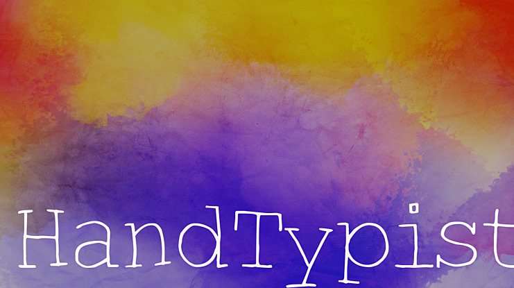 HandTypist Font