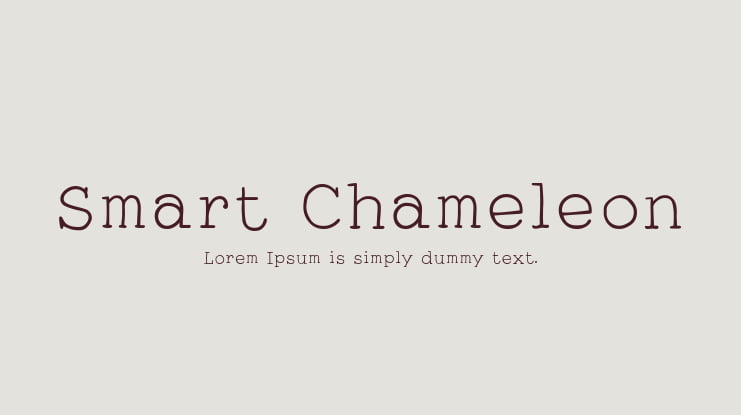 Smart Chameleon Font