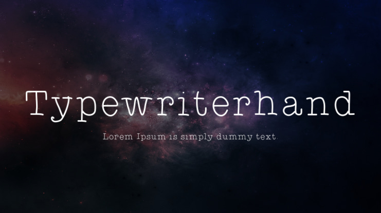 Typewriterhand Font