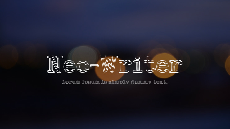 Neo-Writer Font