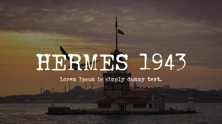 HERMES 1943 Font