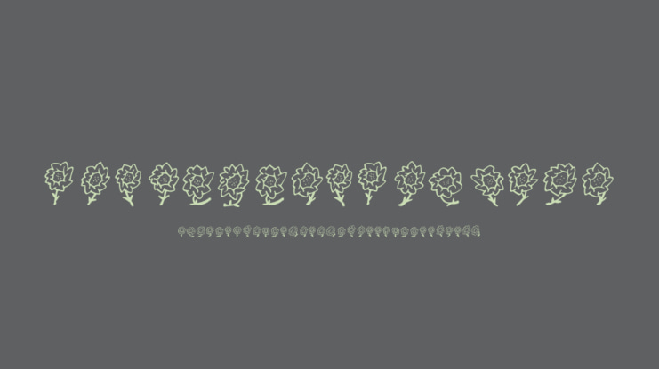 FE Majas Flowers Font