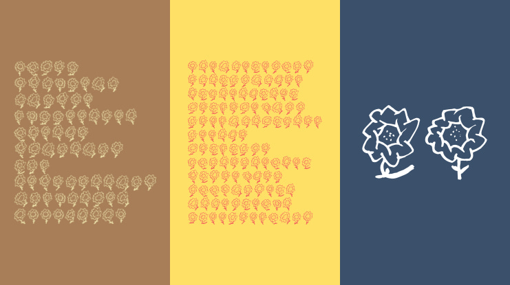 FE Majas Flowers Font