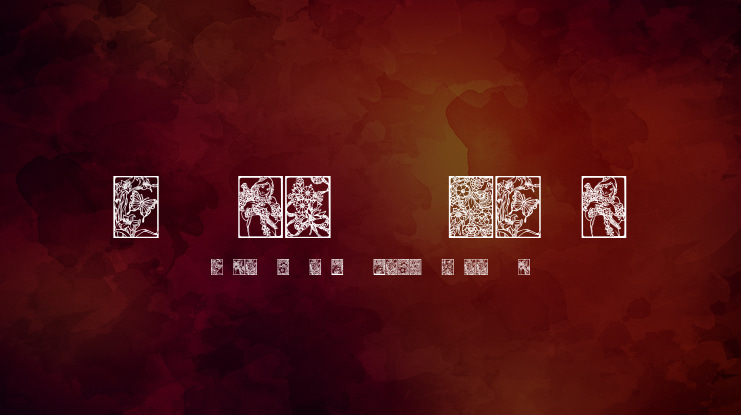 Art Nouveau Flowers Font