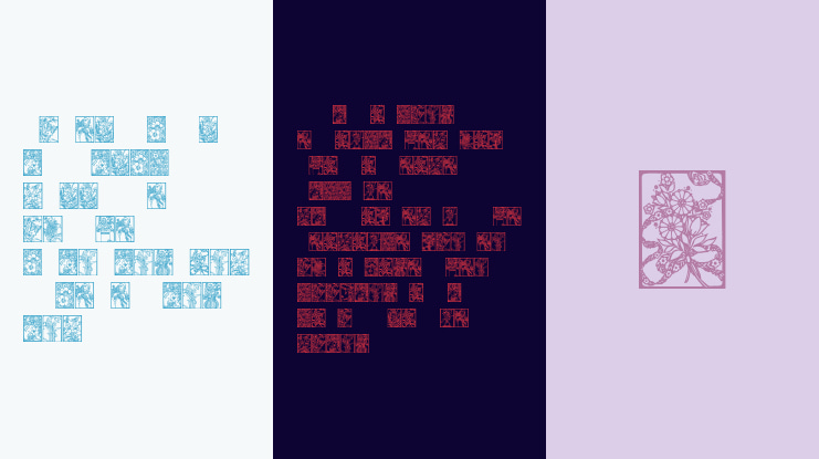 Art Nouveau Flowers Font