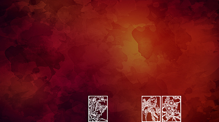 Art Nouveau Flowers Font