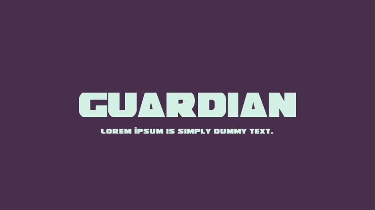 Guardian Font Family