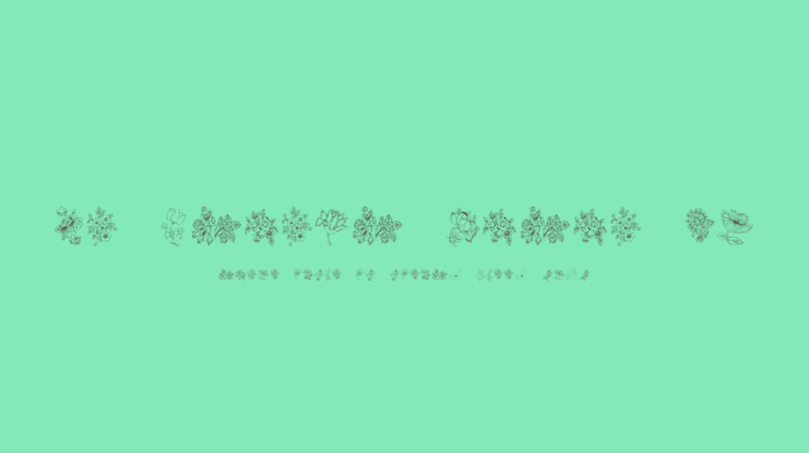 KR Floral Color Me 2 Font Family