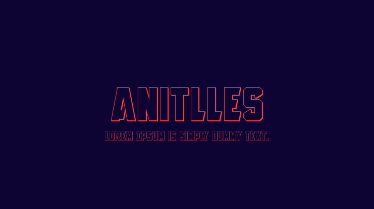 Anitlles Font Family