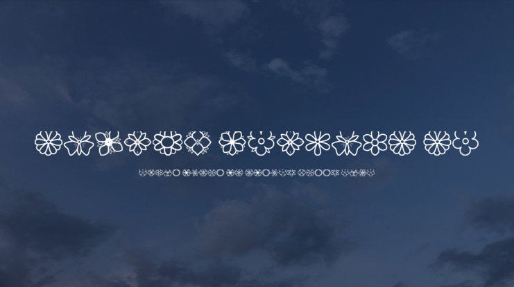 Second Flowers St Font