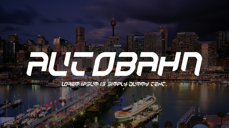 Autobahn Font