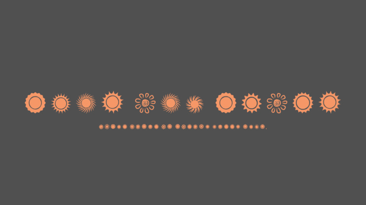 Suns and Stars Font