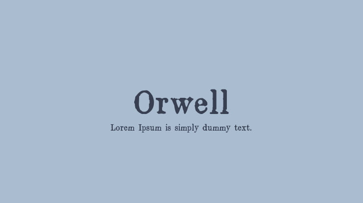 Orwell Font