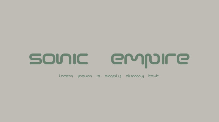 Sonic Empire Font Family