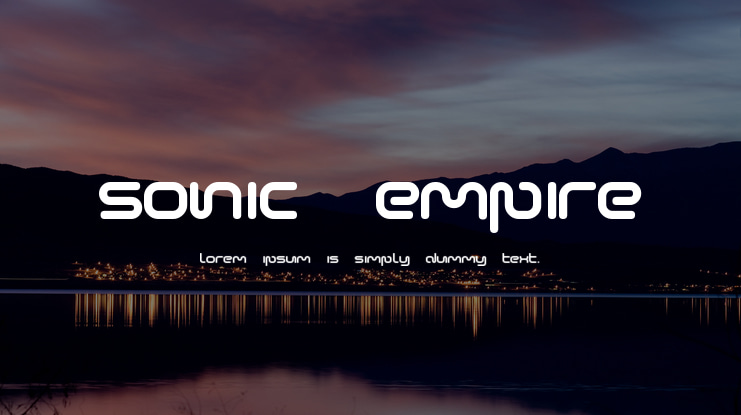 Sonic Empire Font Family