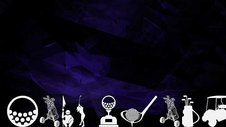 Golf Icons Font