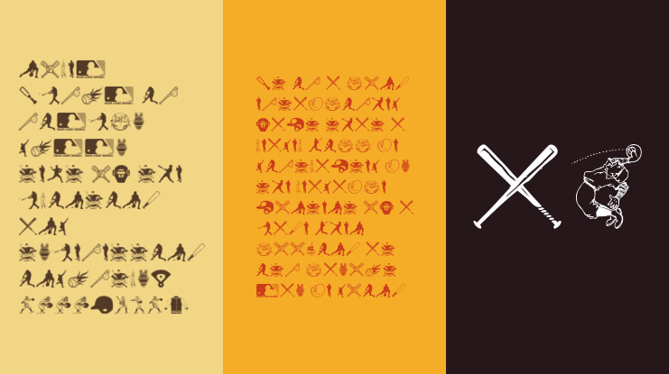 Baseball Icons Font