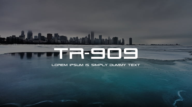 TR-909 Font