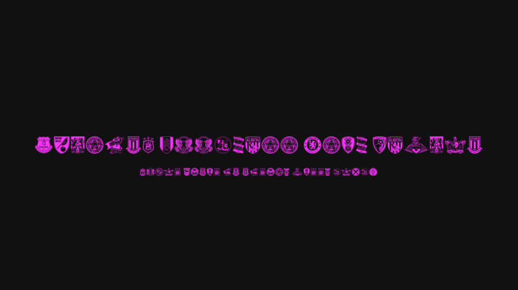 English Football Club Badges Font