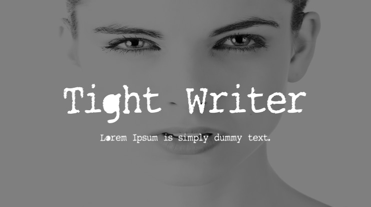 Tight Writer Font