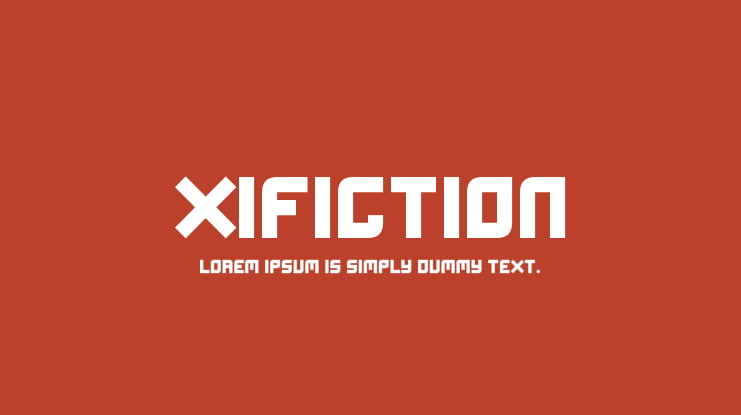 Xifiction Font