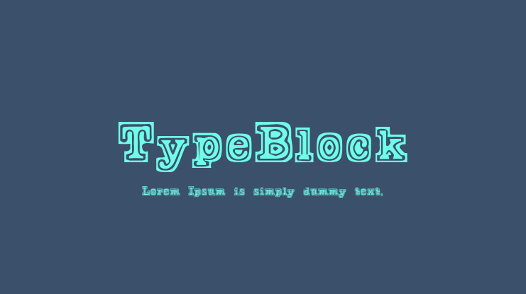 TypeBlock Font
