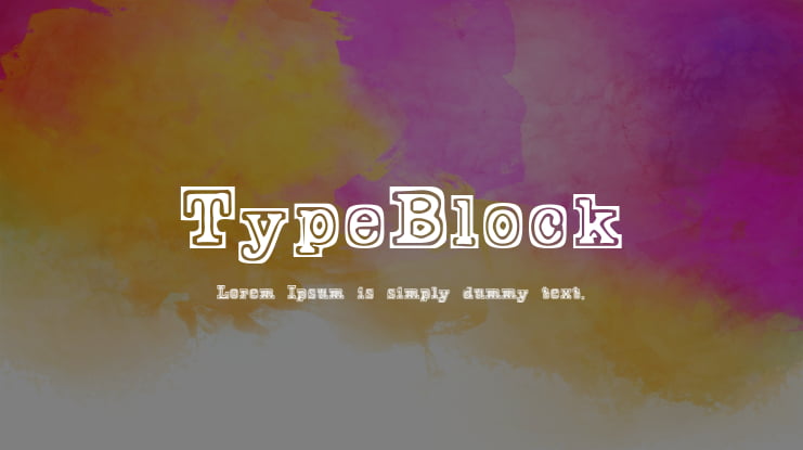 TypeBlock Font