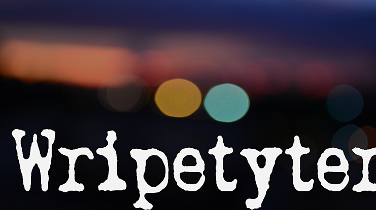 Wripetyter Font