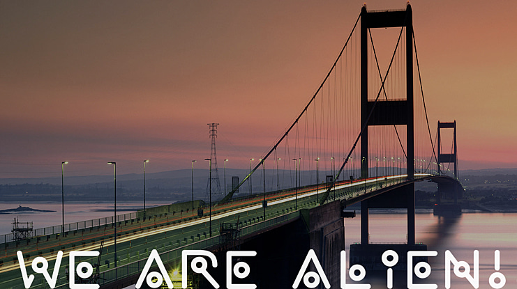 We are alien !! Font
